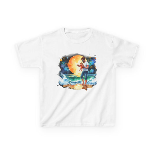 Kids Tee Daddy’s Little Star Adventure Night Sky Graphic T-Shirt