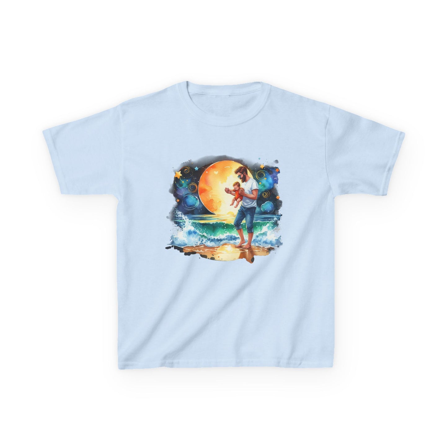 Kids Tee Daddy’s Little Star Adventure Night Sky Graphic T-Shirt