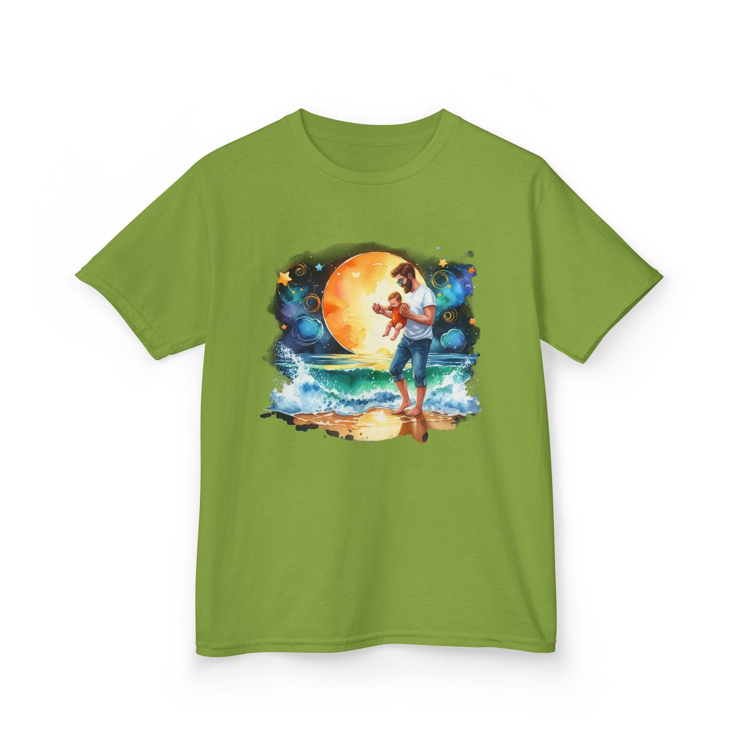 Kids Tee Daddy’s Little Star Adventure Night Sky Graphic T-Shirt