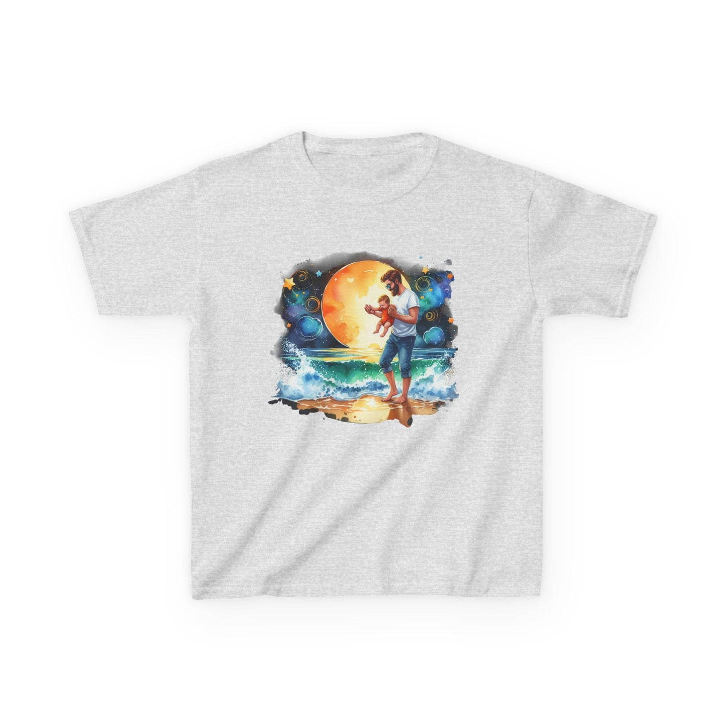 Kids Tee Daddy’s Little Star Adventure Night Sky Graphic T-Shirt
