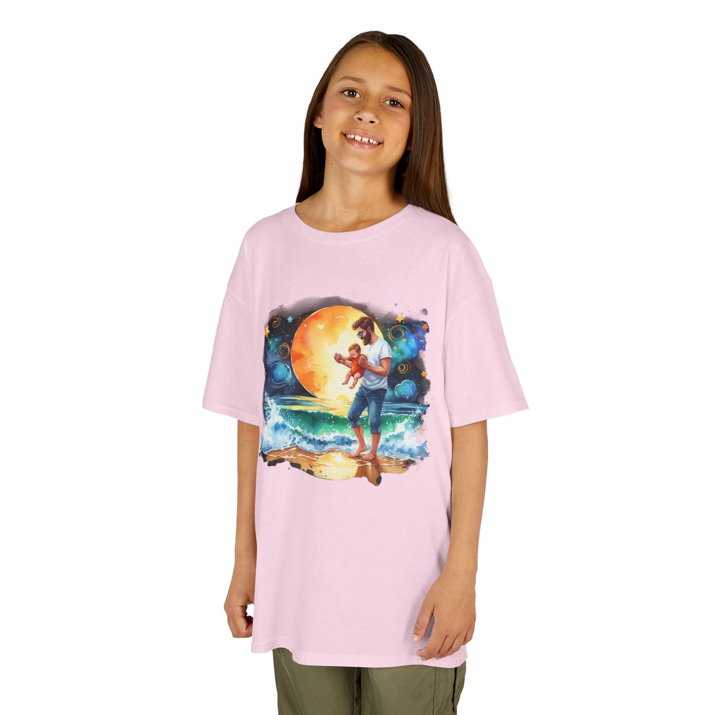 Kids Tee Daddy’s Little Star Adventure Night Sky Graphic T-Shirt