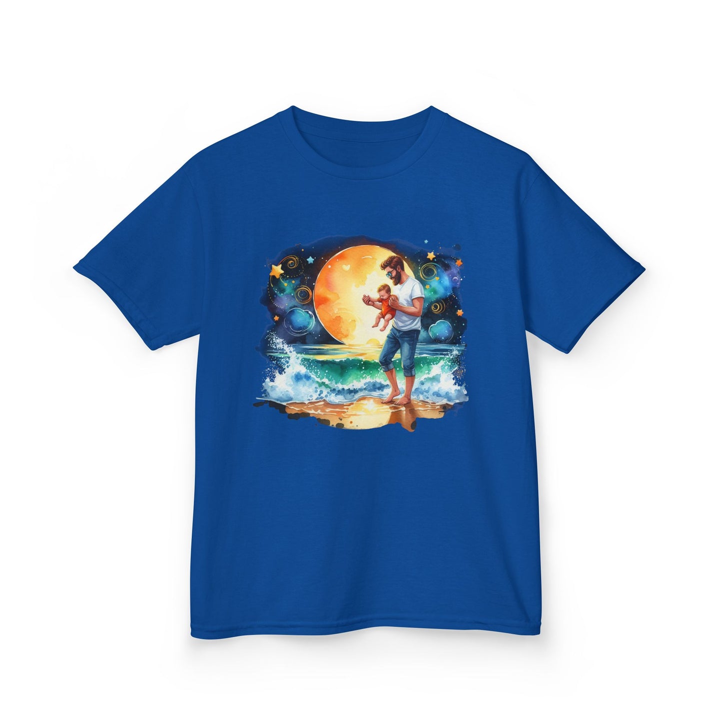 Kids Tee Daddy’s Little Star Adventure Night Sky Graphic T-Shirt