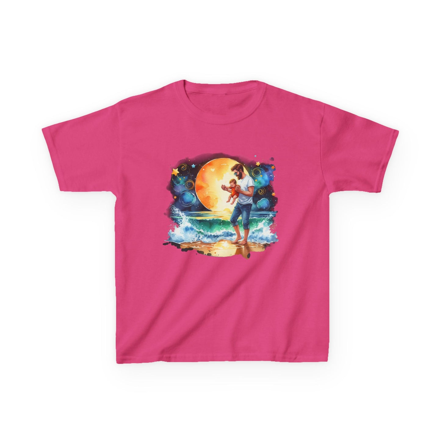 Kids Tee Daddy’s Little Star Adventure Night Sky Graphic T-Shirt
