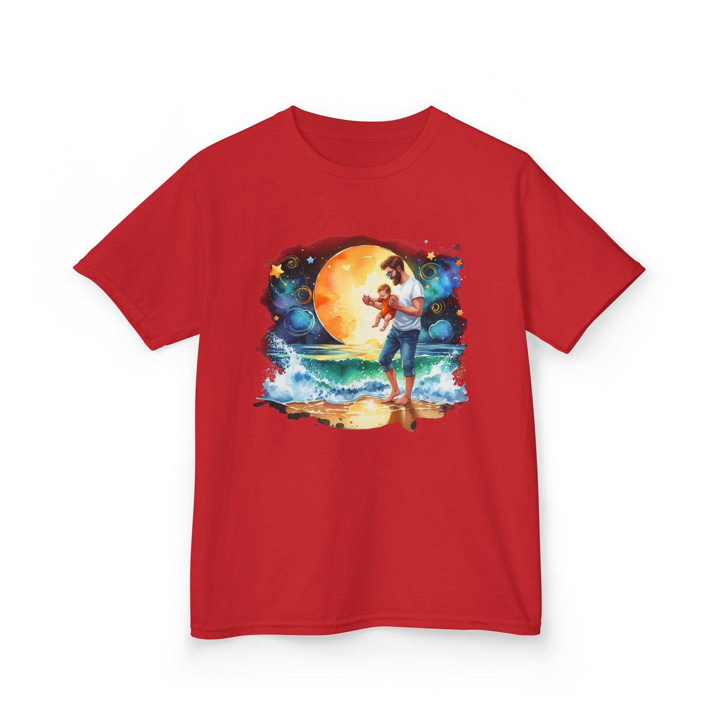 Kids Tee Daddy’s Little Star Adventure Night Sky Graphic T-Shirt