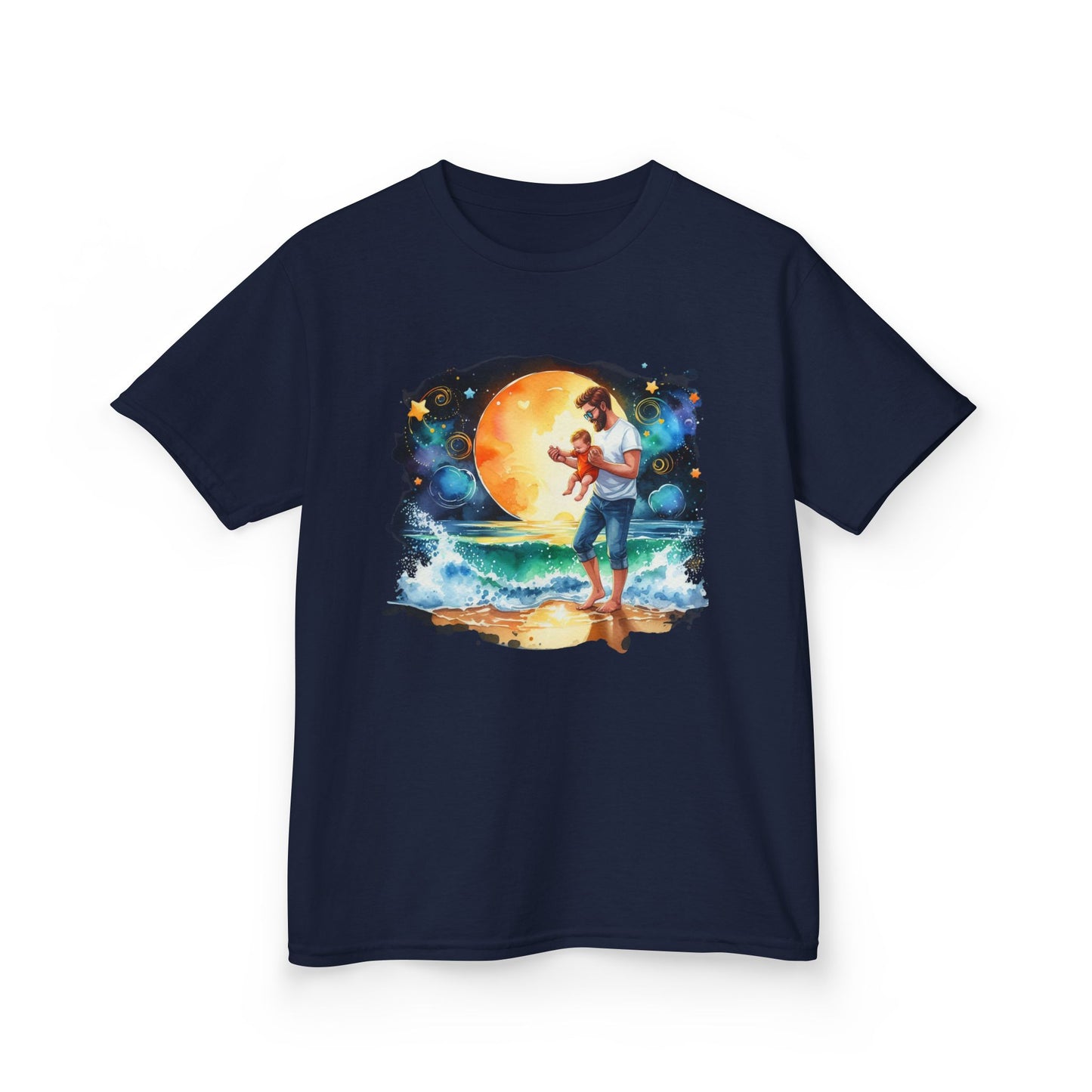 Kids Tee Daddy’s Little Star Adventure Night Sky Graphic T-Shirt