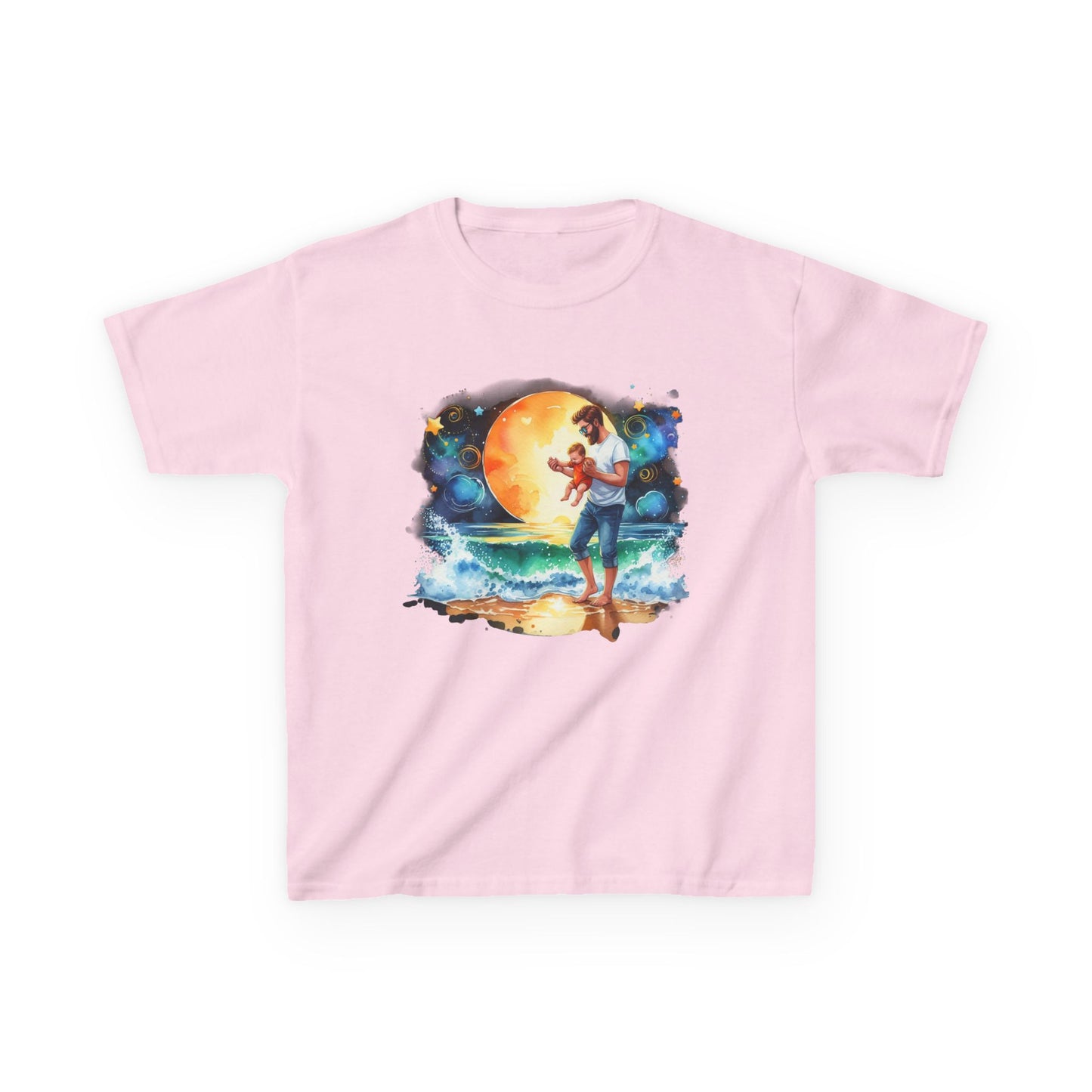 Kids Tee Daddy’s Little Star Adventure Night Sky Graphic T-Shirt