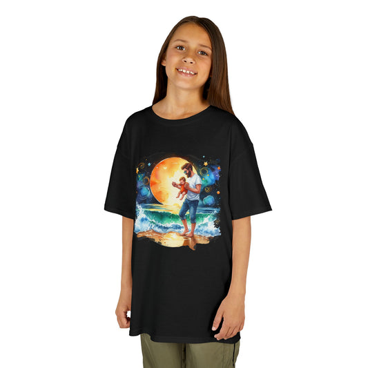 Kids Tee Daddy’s Little Star Adventure Night Sky Graphic T-Shirt