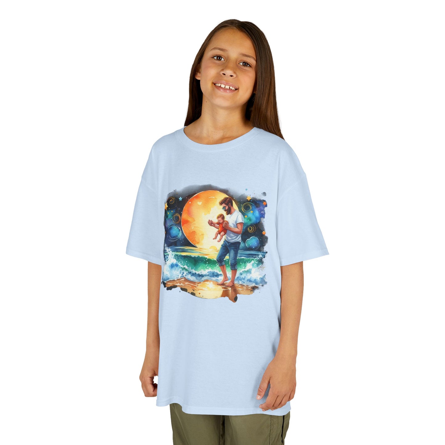 Kids Tee Daddy’s Little Star Adventure Night Sky Graphic T-Shirt