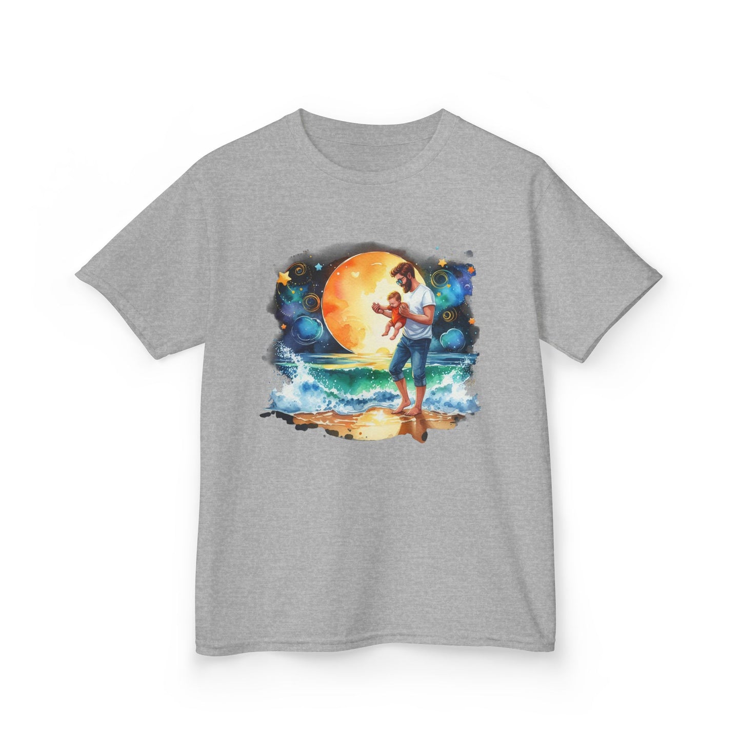Kids Tee Daddy’s Little Star Adventure Night Sky Graphic T-Shirt