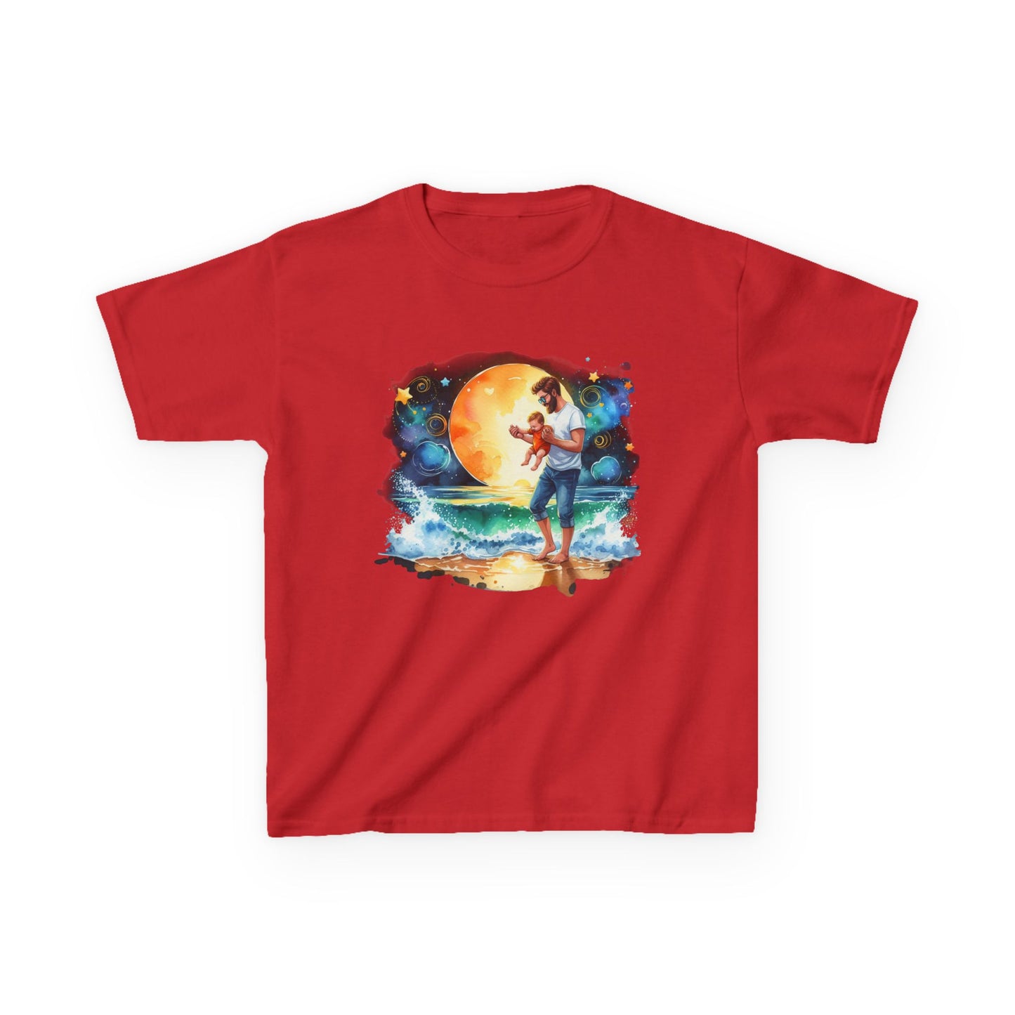 Kids Tee Daddy’s Little Star Adventure Night Sky Graphic T-Shirt