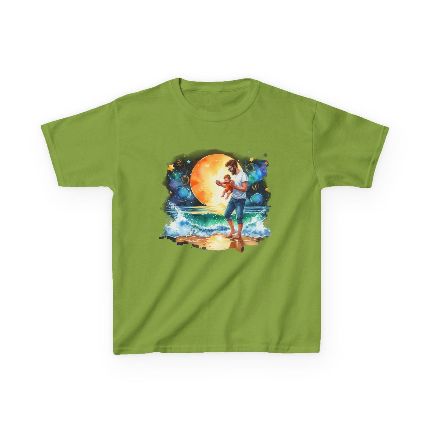 Kids Tee Daddy’s Little Star Adventure Night Sky Graphic T-Shirt