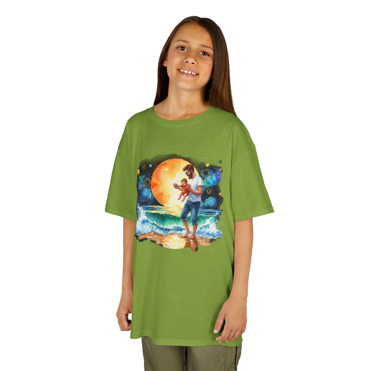 Kids Tee Daddy’s Little Star Adventure Night Sky Graphic T-Shirt