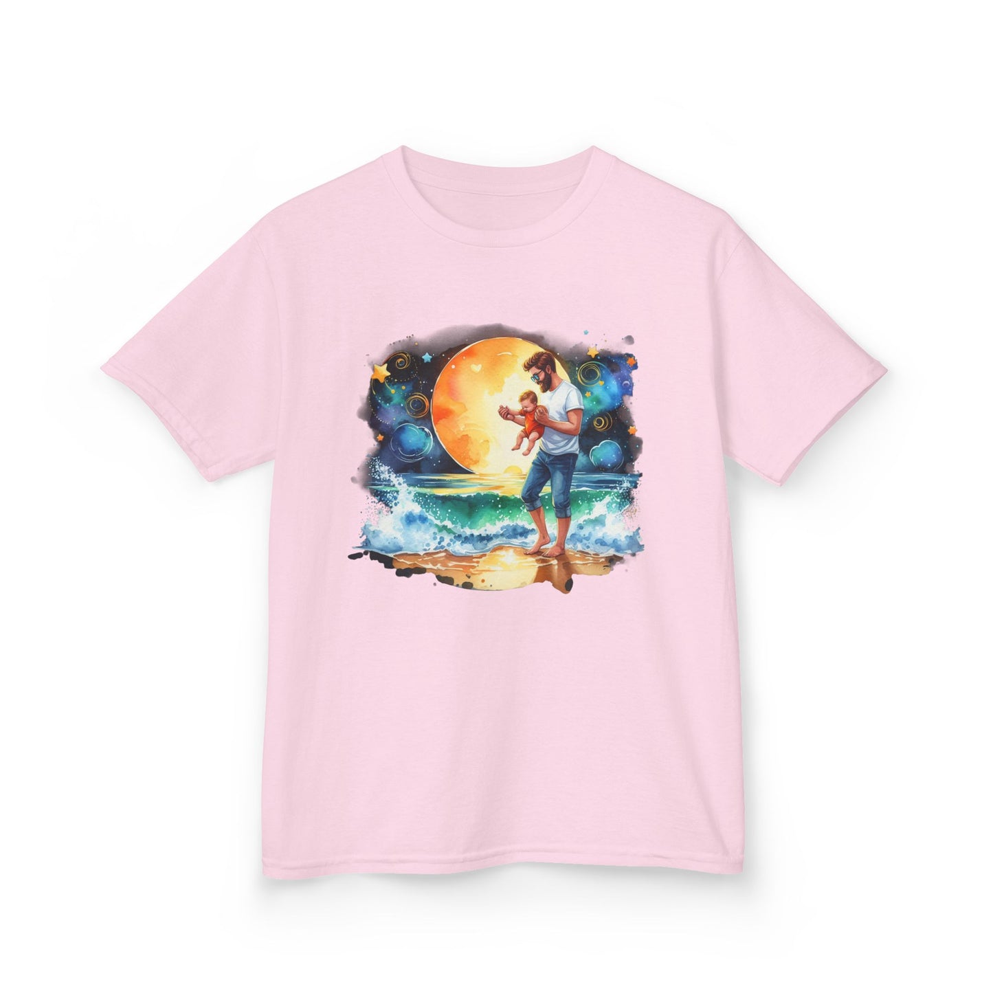 Kids Tee Daddy’s Little Star Adventure Night Sky Graphic T-Shirt