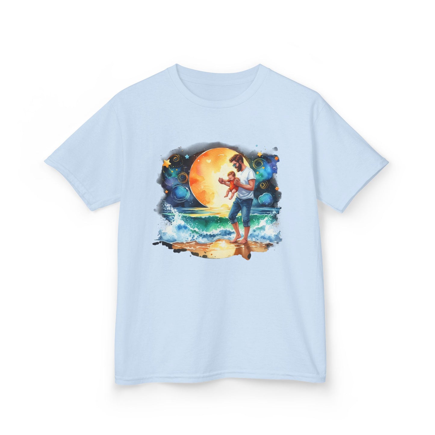 Kids Tee Daddy’s Little Star Adventure Night Sky Graphic T-Shirt