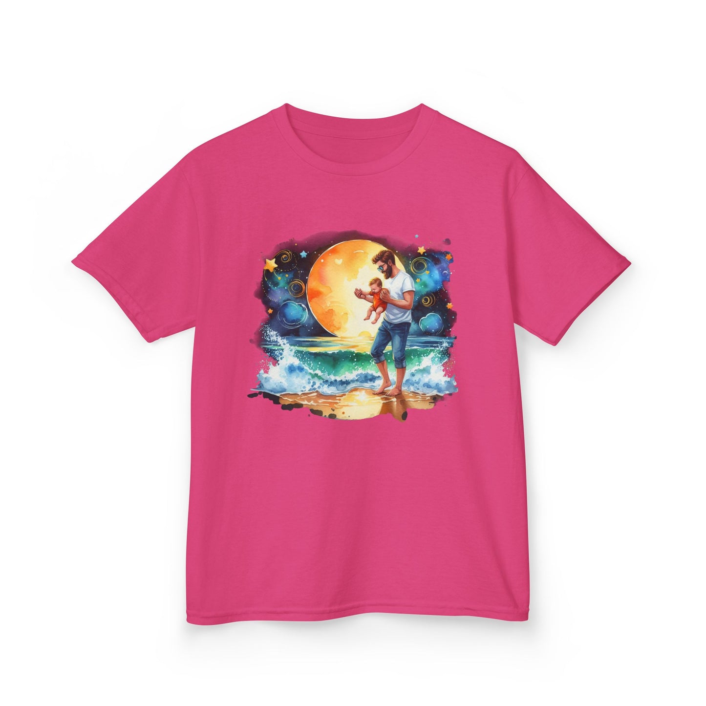 Kids Tee Daddy’s Little Star Adventure Night Sky Graphic T-Shirt