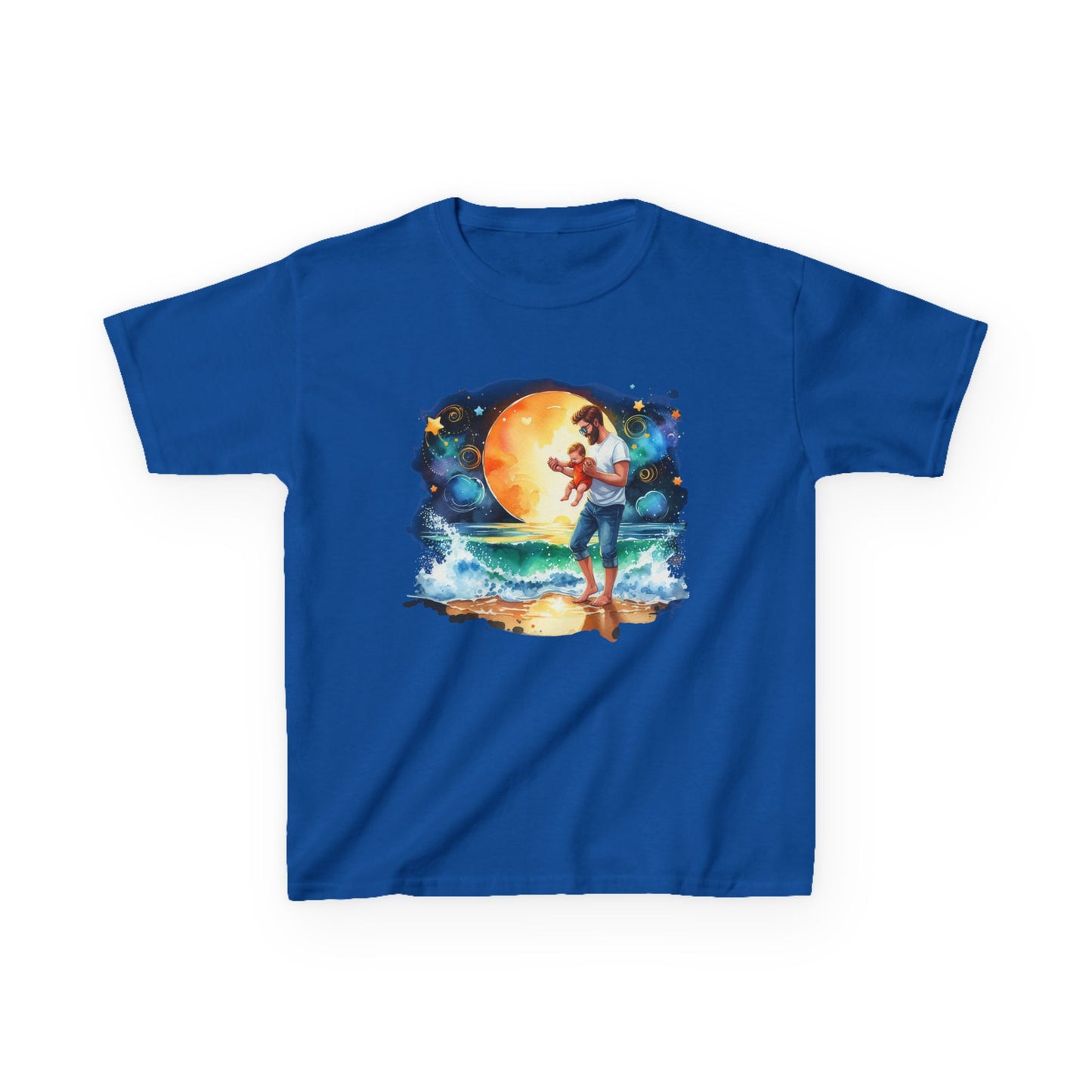 Kids Tee Daddy’s Little Star Adventure Night Sky Graphic T-Shirt