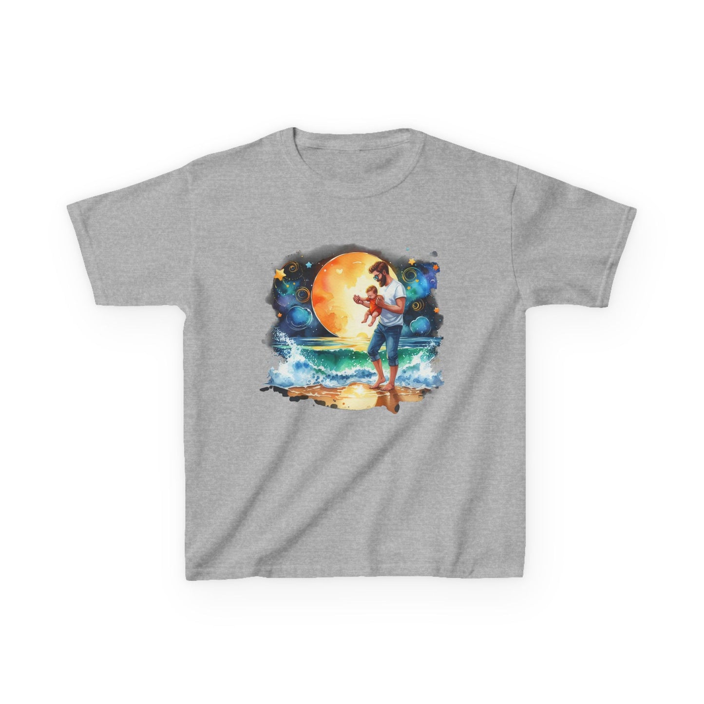 Kids Tee Daddy’s Little Star Adventure Night Sky Graphic T-Shirt