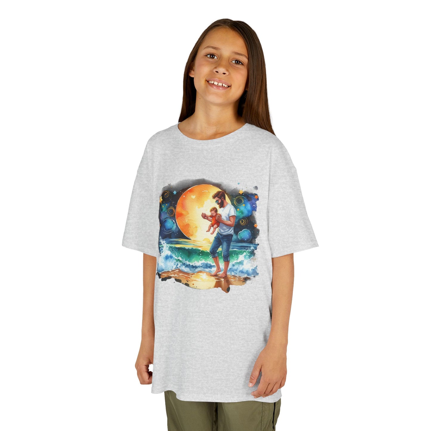 Kids Tee Daddy’s Little Star Adventure Night Sky Graphic T-Shirt
