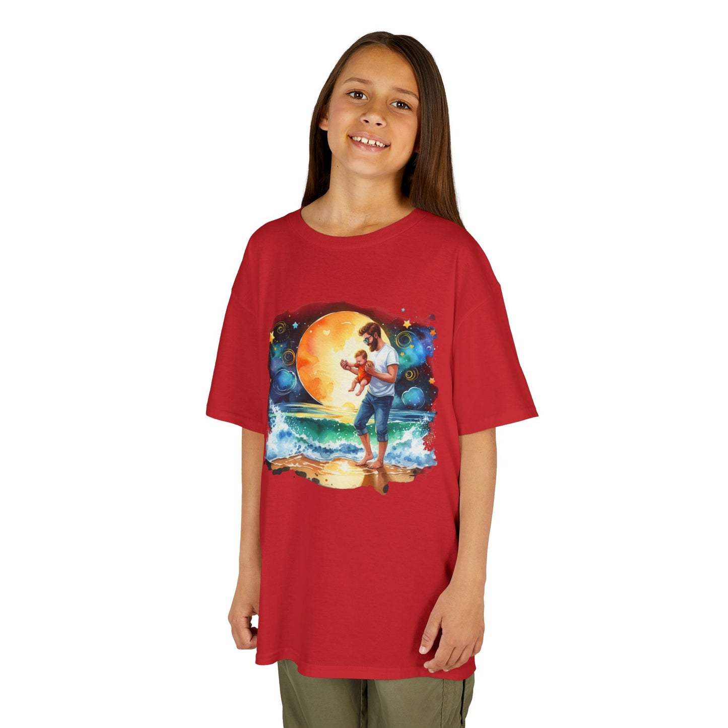 Kids Tee Daddy’s Little Star Adventure Night Sky Graphic T-Shirt