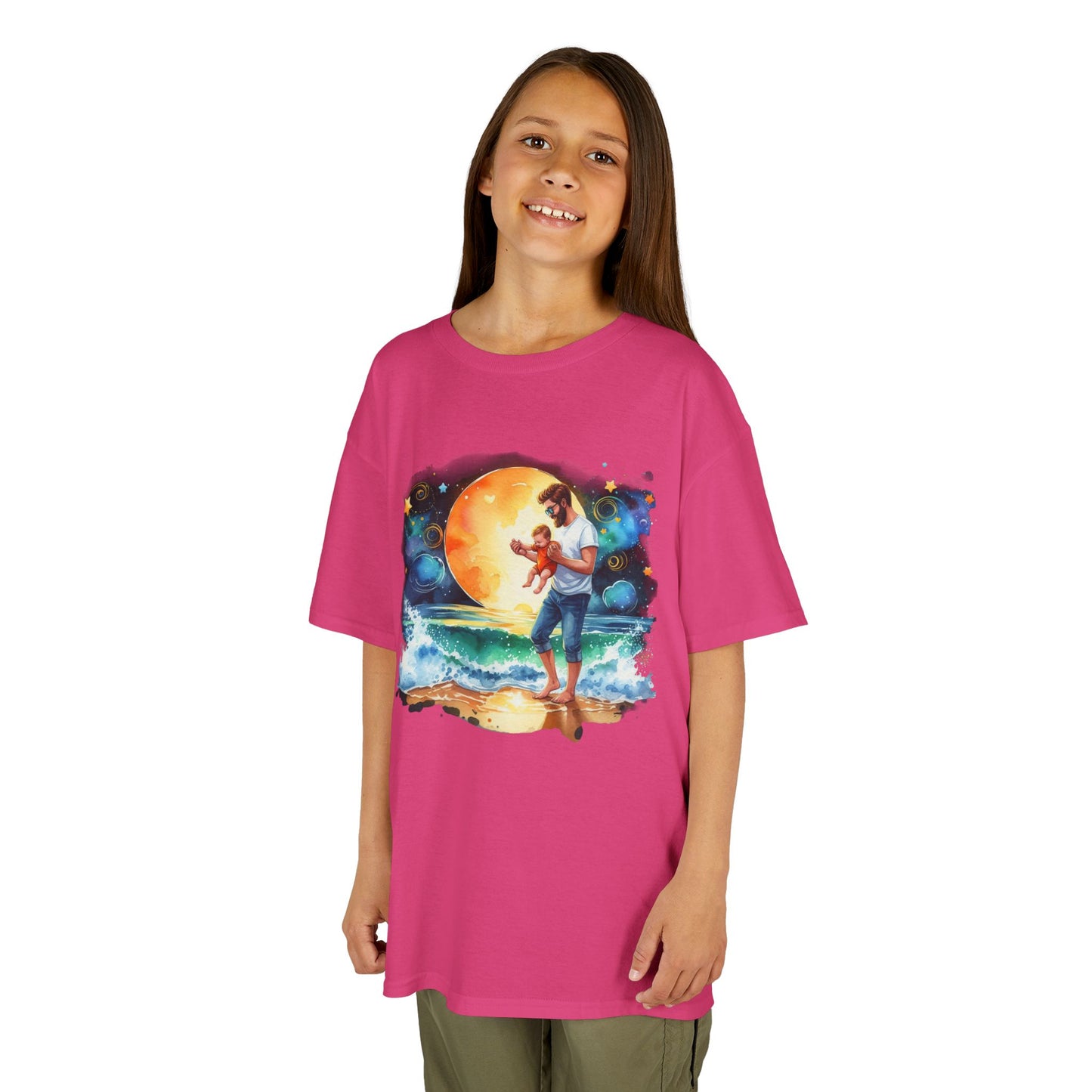 Kids Tee Daddy’s Little Star Adventure Night Sky Graphic T-Shirt